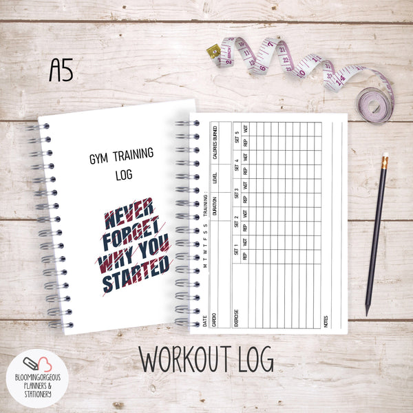 Gym Workout Journal - Never Forget